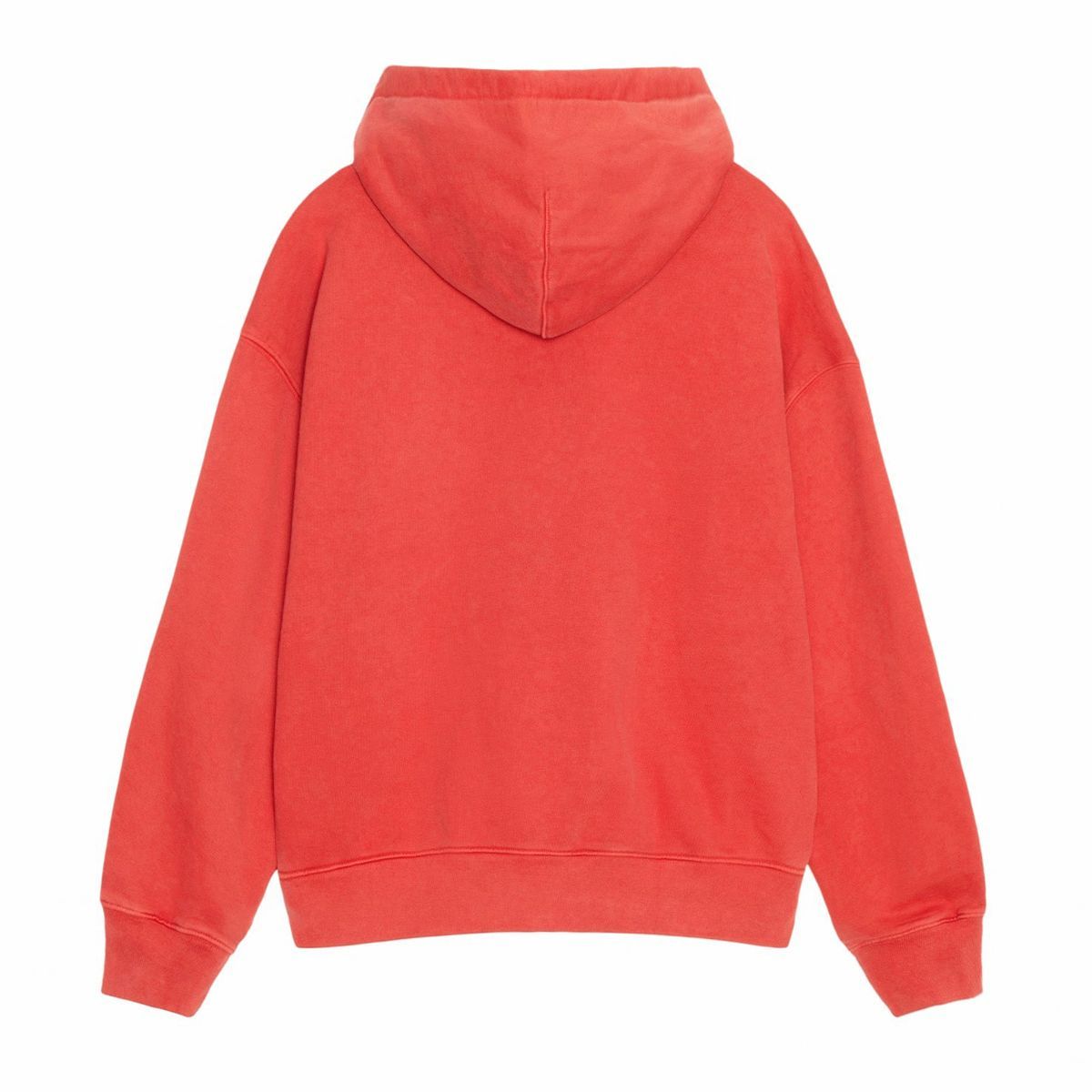 23FW STUSSY x NIKE STONE WASHED FLEECE ZIP HOODIE HABANERO RED 