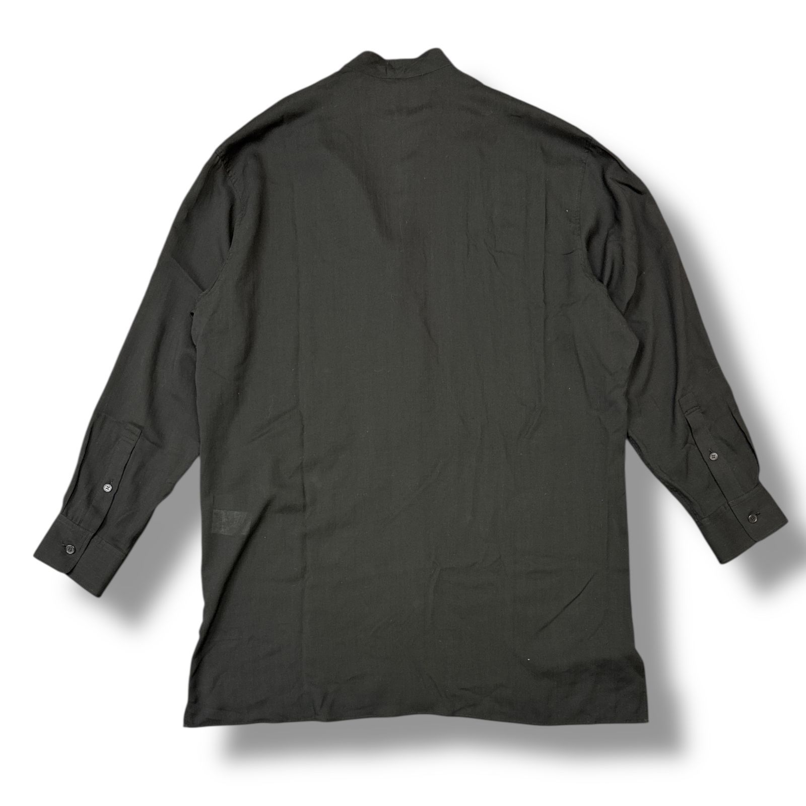 Yohji Yamamoto ヨウジヤマモト　ロングシャツ　テンセル Y-3 Yohji Yamamoto GRAPHIC LONG SLEEVE TEE (BLACK)の商品