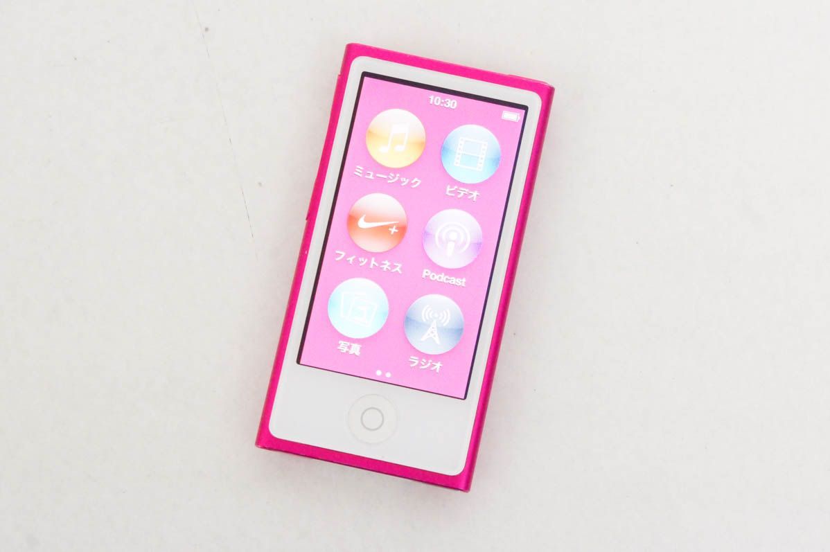 中古】Appleアップル 第7世代 iPod nano 16GB ピンク MKMV2J - メルカリ