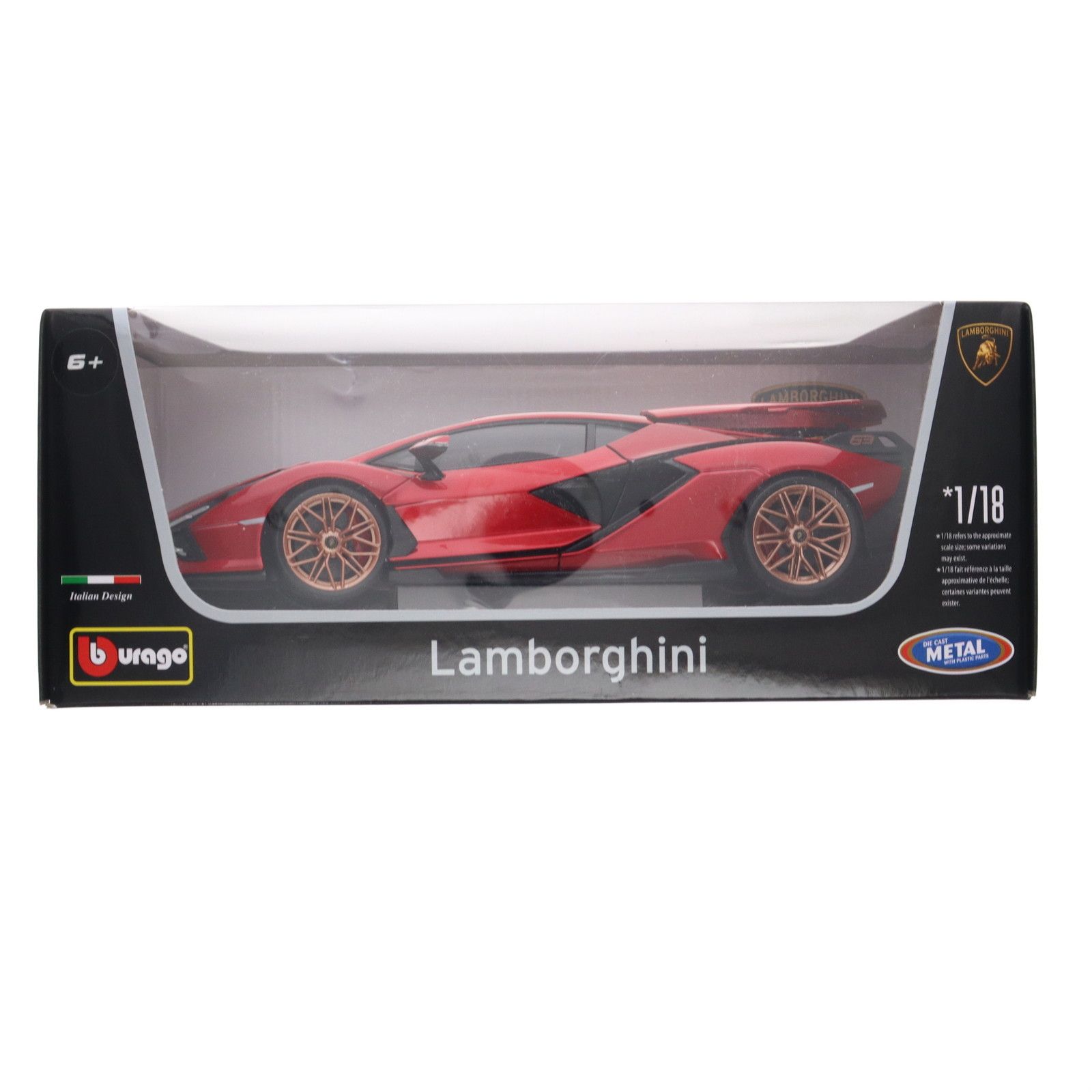 1/18 ランボルギーニ シアン FKP37(レッド) 完成品 ミニカー