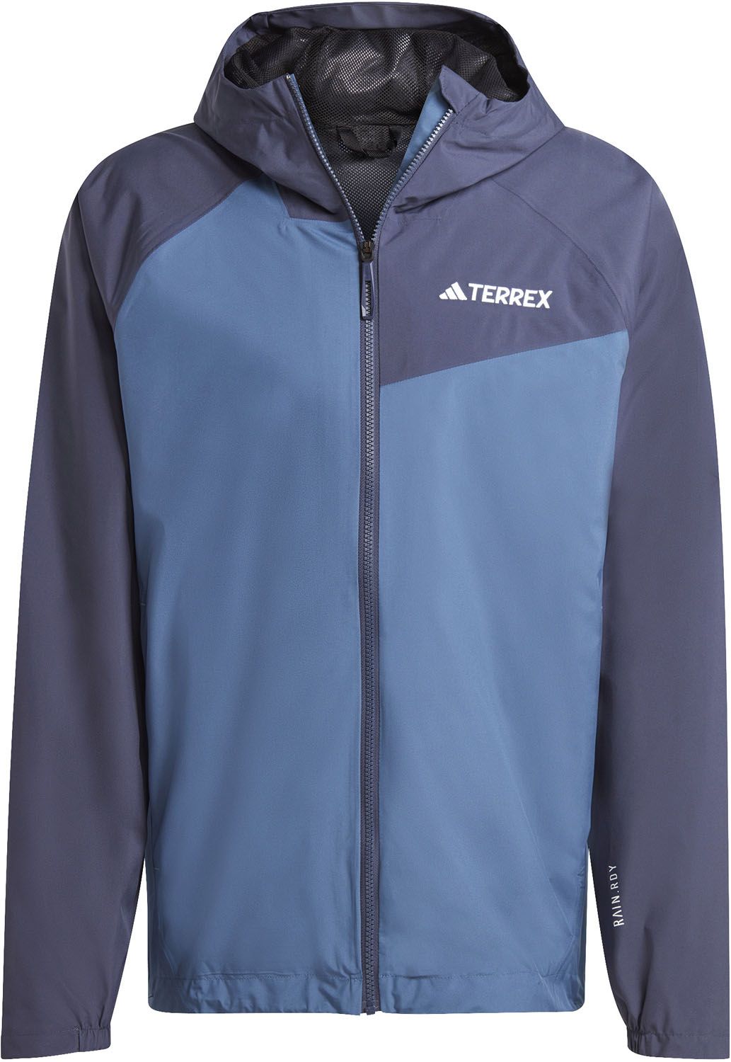 アディダス adidas アウトドア テレックス マルチ 2層構造 RAIN.RDYジャケット 上着 アウター 防水 透湿 ハイキング 山登り 旅行 お出かけ 雨 メンズ 男性用 梅雨 HAU46 IP1431 ワンダースティール|