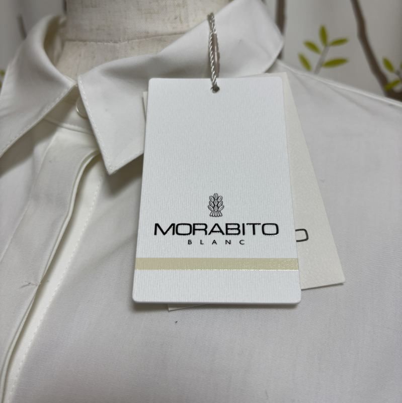 MORABITO ホワイト長袖シャツ