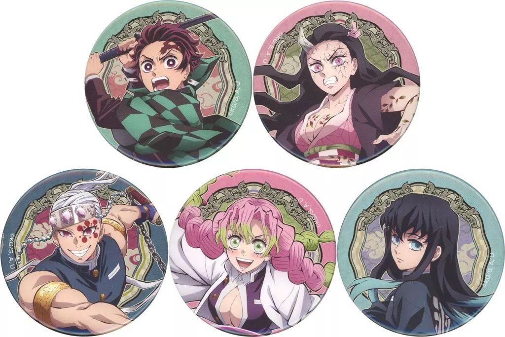 鬼滅の刃ワールドツアーキービジュアル 57mm缶バッジセット 上弦集結