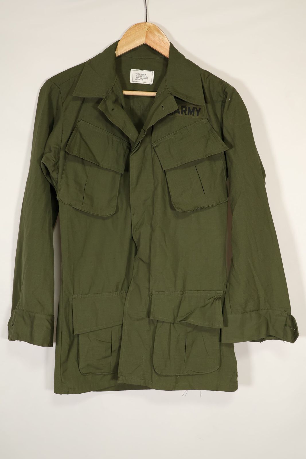 米軍 実物 ジャングルファティーグ 4th ジャケット XS-S 美品】実物 米軍 ジャングルファティーグ ジャケット 4th XS-SHORT 4th