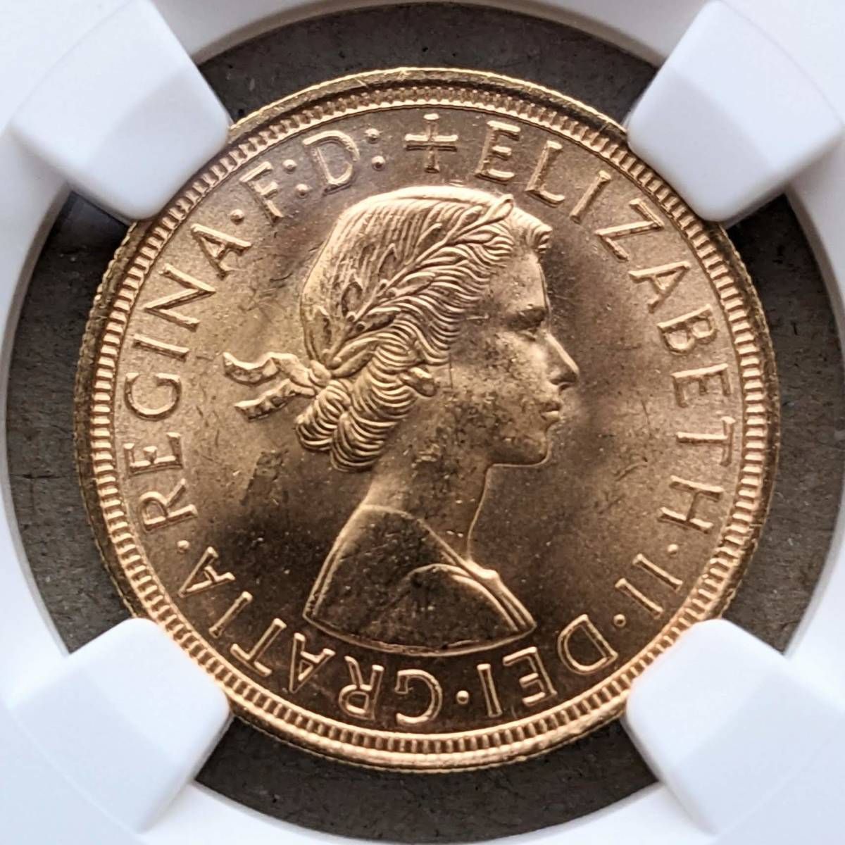 1965年/MS65/ヤングヤング/NGC/ソブリン金貨/エリザベス2世 イギリス