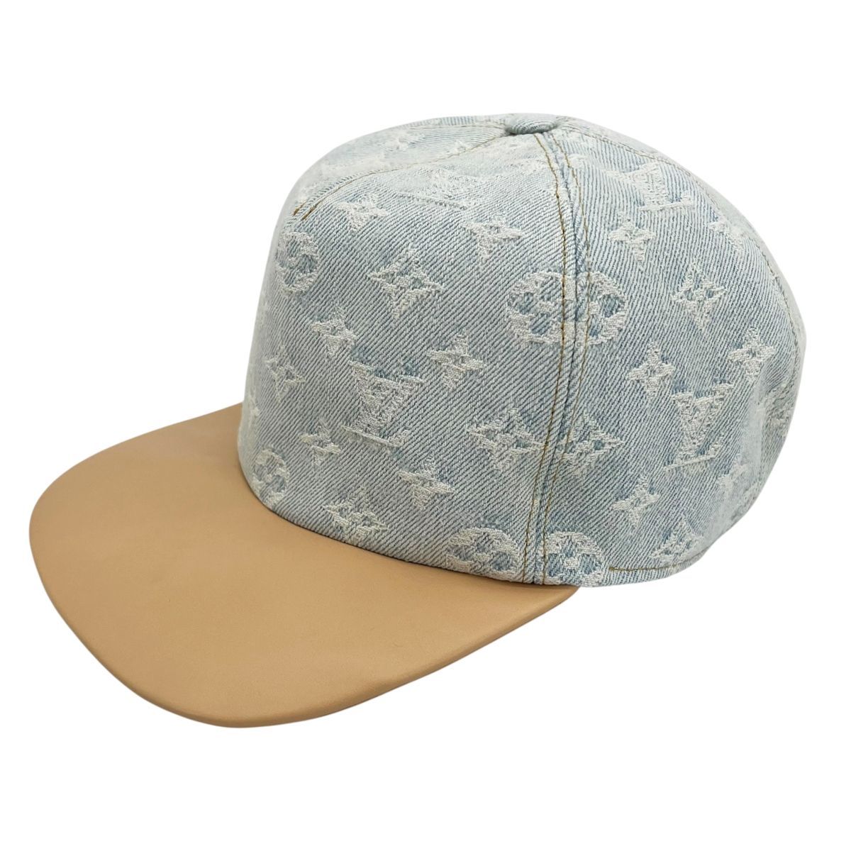 LOUIS VUITTON ルイ ヴィトン MP3029 キャスケット モノグラム デニム レガシーキャップ 帽子 ブルー×ベージュ 25014272 SA