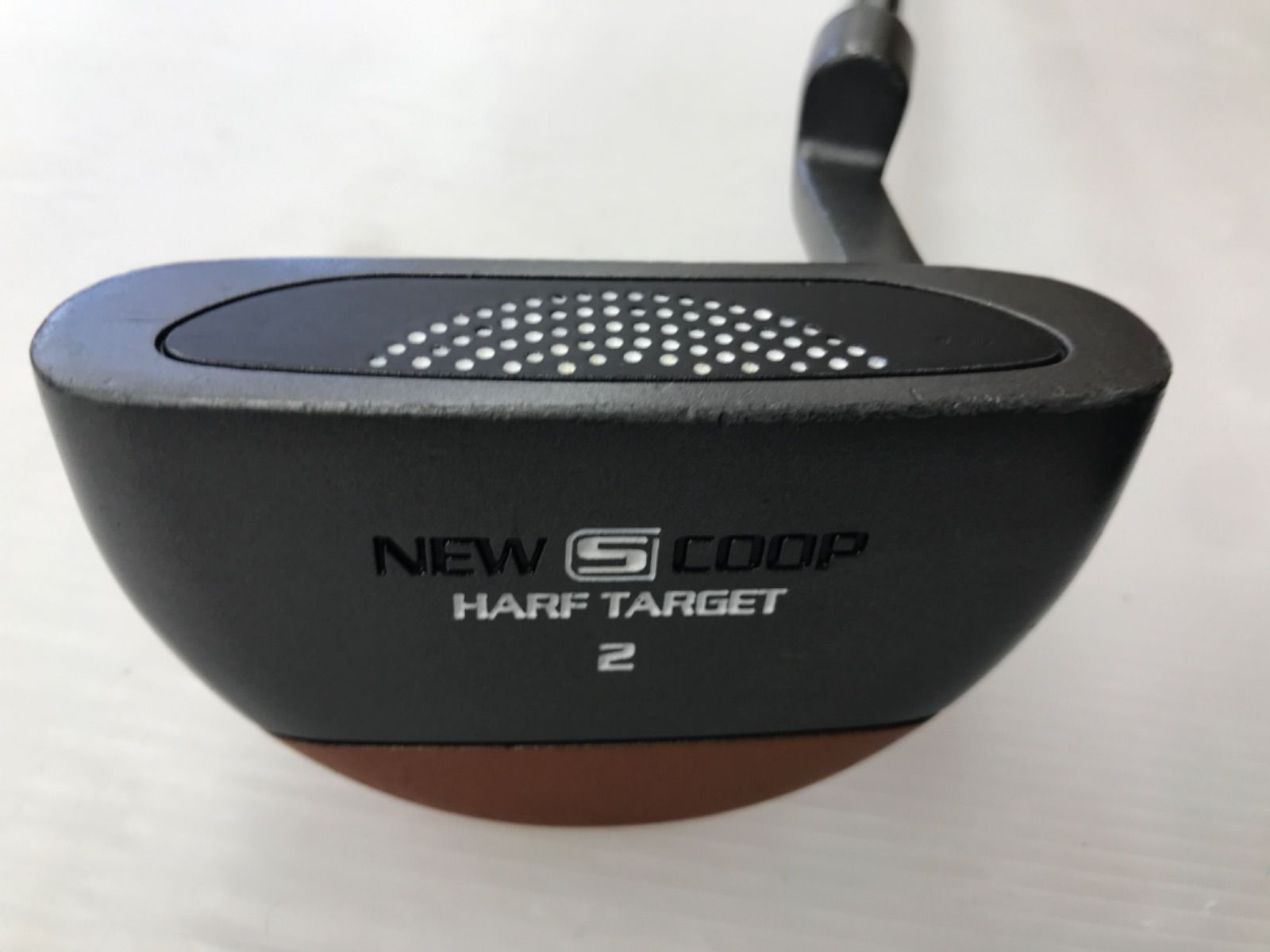 【即納】パター | ゴルフクラブ | 中古 | NEW SCOOP PUTTER　ニュースコープパターマレットタイプ　ヘッドカバー付き