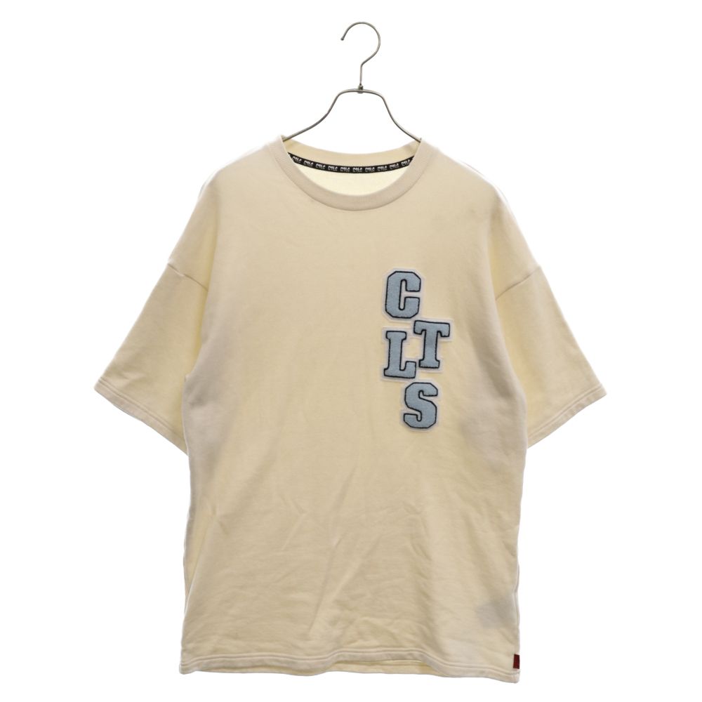 cvtvlist (カタリスト) DAILY TEE ロゴパッチ 半袖Tシャツカットソー ホワイト 2401040304