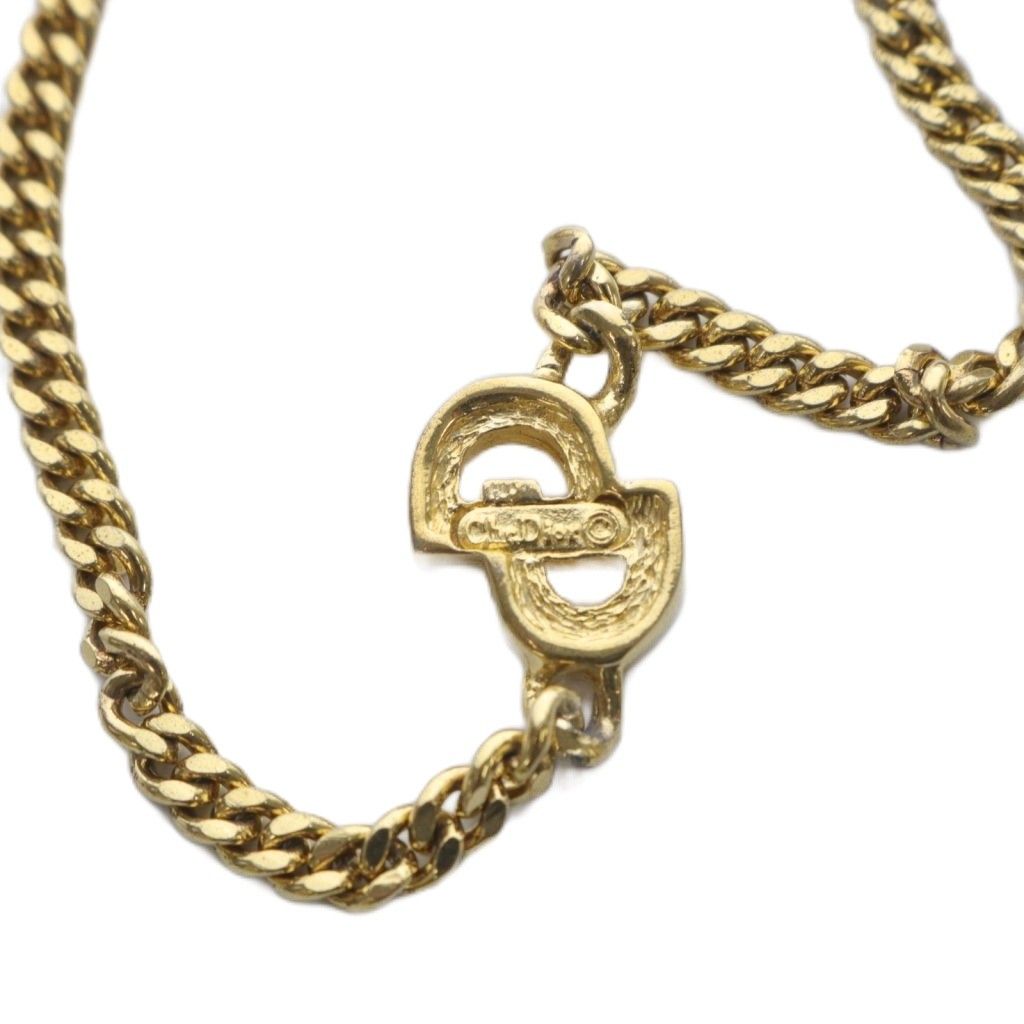 ディオール Dior ヴィンテージ CDロゴ 喜平チェーン ネックレス