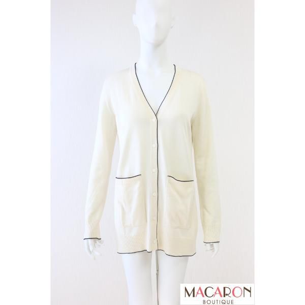 FOXEY シルクニットミドル丈カーディガン 40386 白 ホワイト 2019年商品 フォクシー