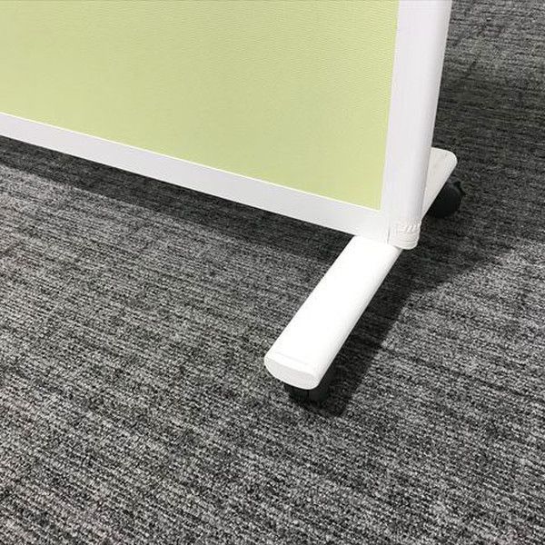 【セール】 自立パーティション キャスター付 イエローグリーン 安心な