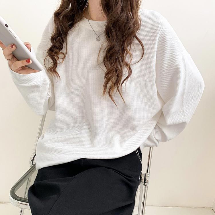 丸首 カットソー