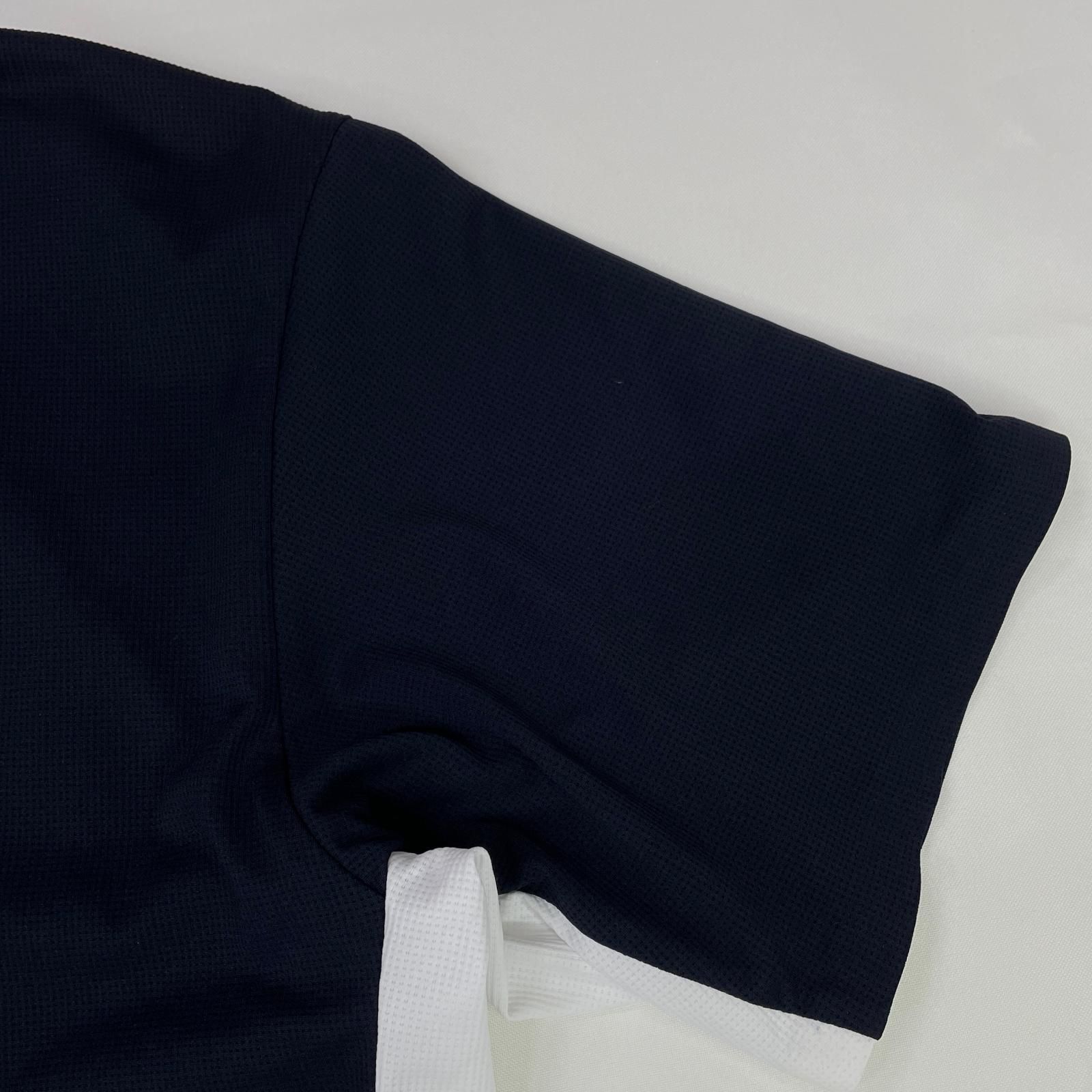 and per se ネイビー ポロシャツ L ゴルフシャツ　タグ付　新品未使用 and per se ネイビー ポロシャツ L ゴルフシャツ タグ付 新品未