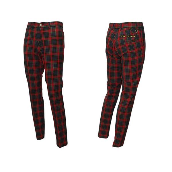 保温 ソフトサーモチェックパンツ