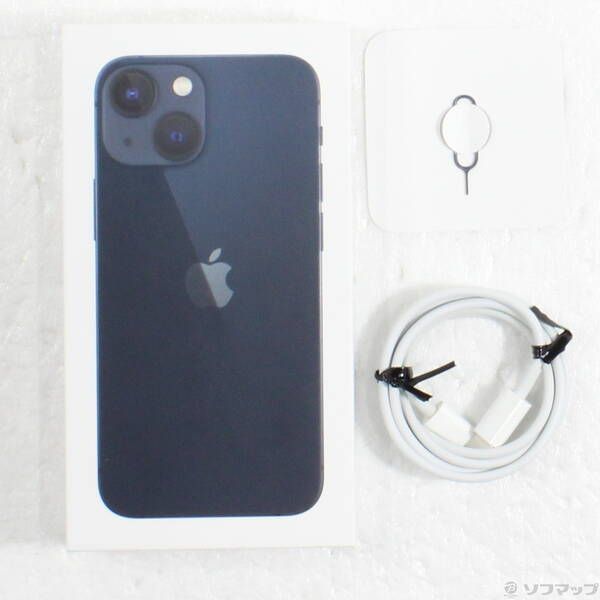 中古品〕 iPhone13 mini 256GB ミッドナイト MLJJ3J／A SIM