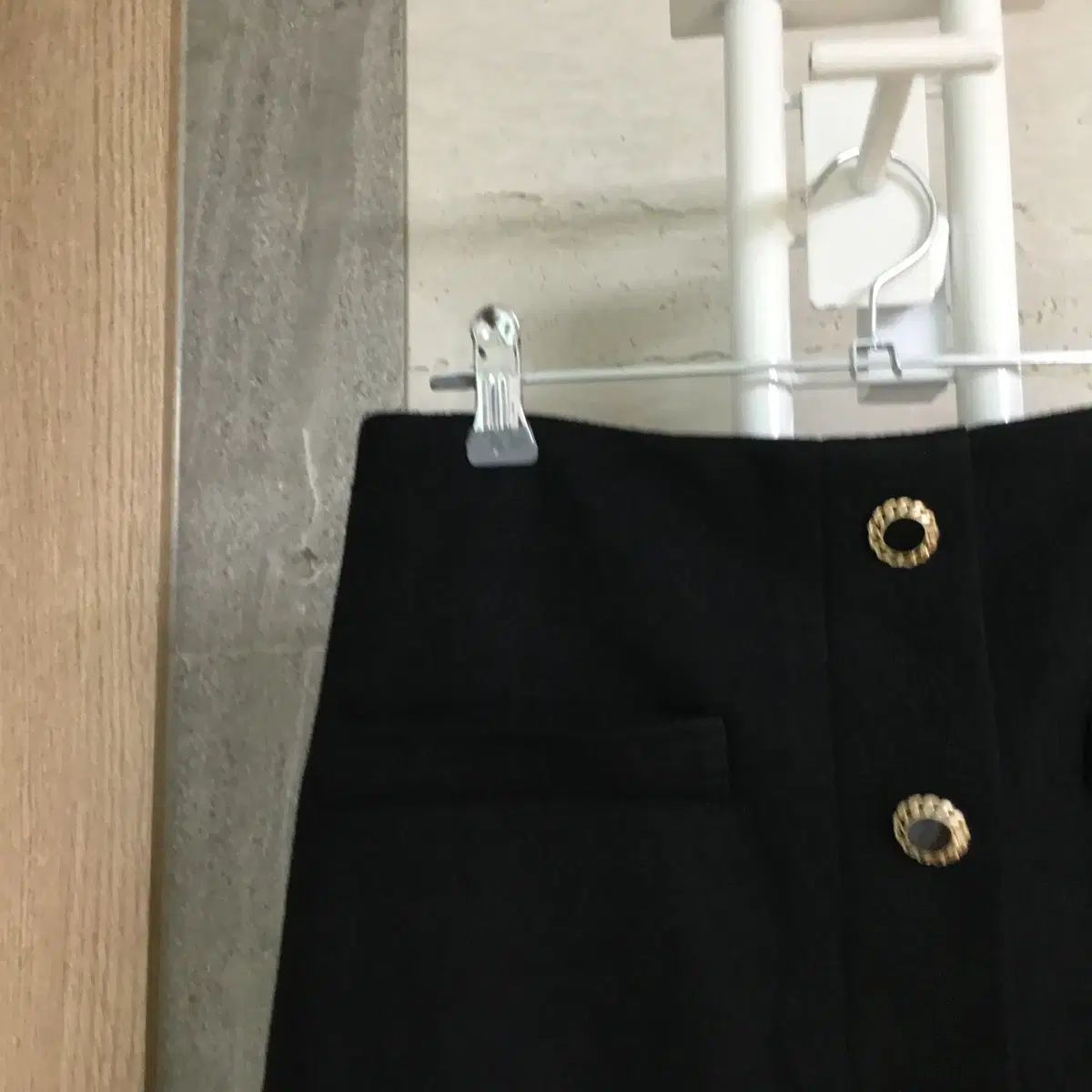 DeWL 듀엘 ジュエリーボタン ウールスカート 26 GULLKHAN_COM