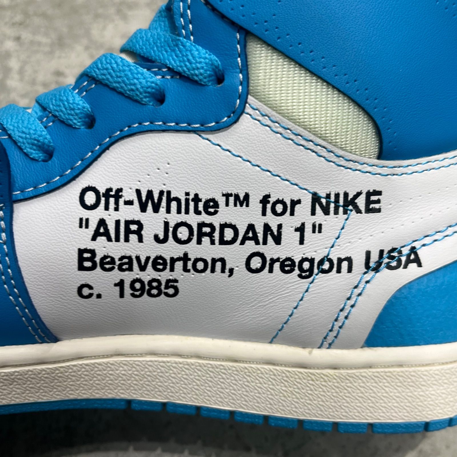 未使用品 Off-White NIKE Air Jordan 1 High UNC コラボ ジョーダン1 
