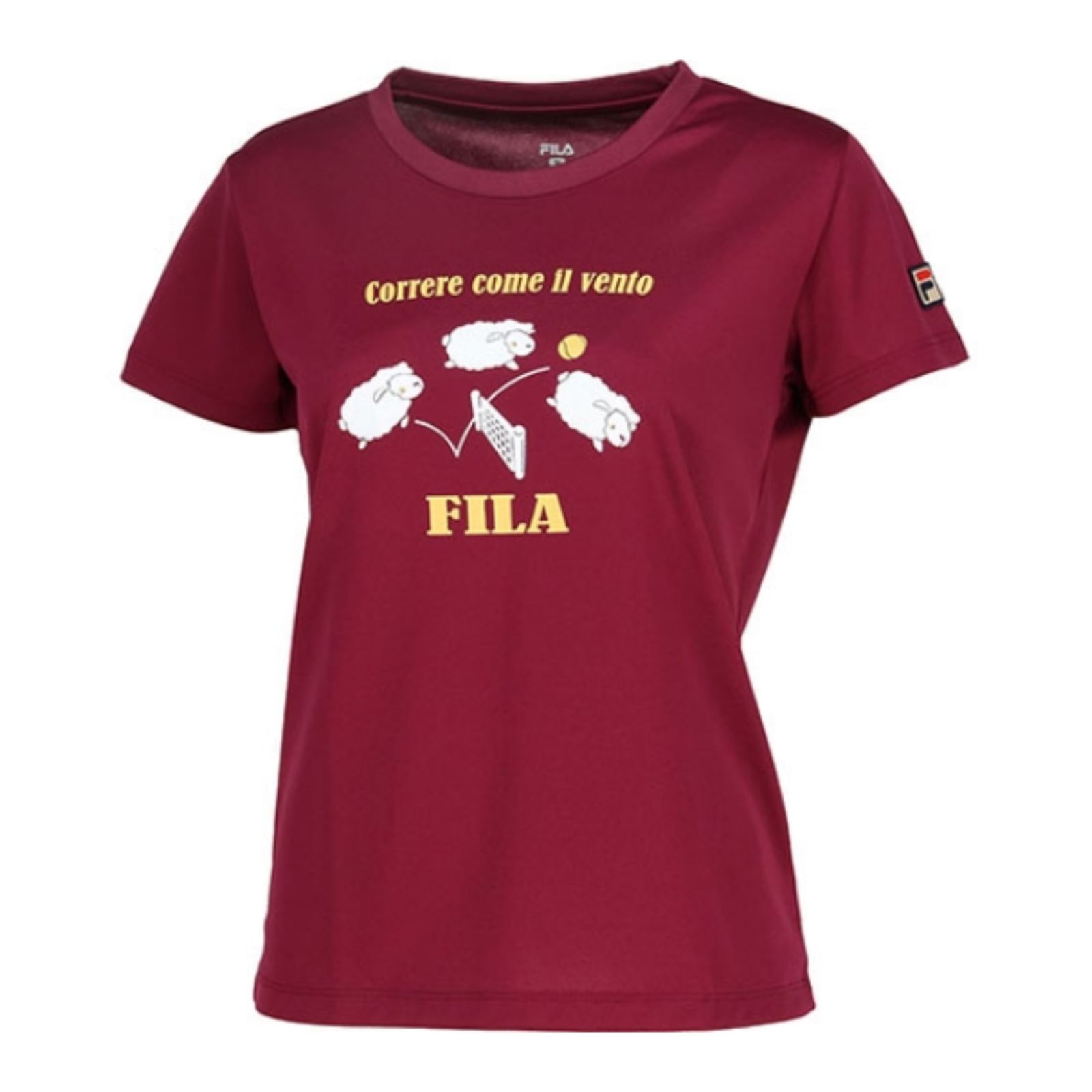 FILA フィラ テニス ウェア ヒツジグラフィックTシャツ Lサイズ 新品未使用 バーガンディ - メルカリ