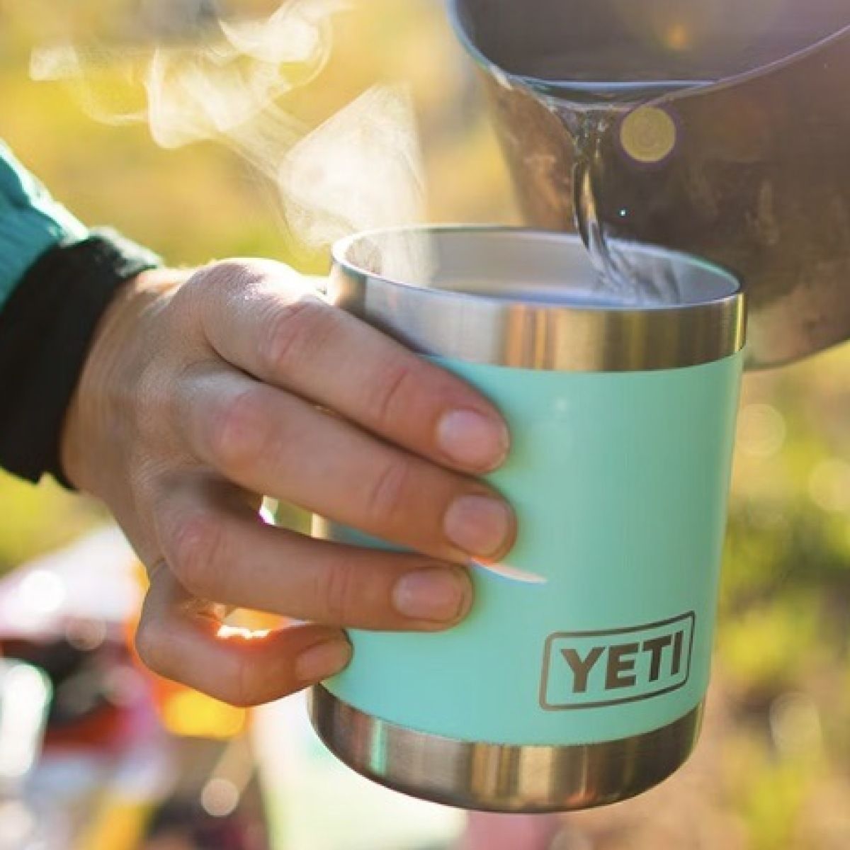 新品】YETI Rambler 10 oz Mug 2点セット (黒とミント)（Rambler