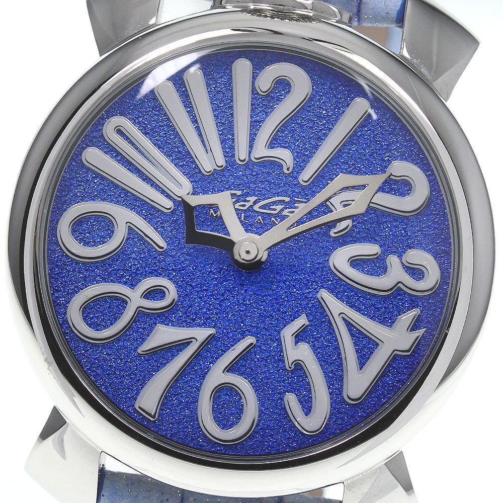 激レア ガガミラノ マヌアーレ 40mm スターダスト シルバー 激レア ガガミラノ マヌアーレ 40mm スターダスト シルバー