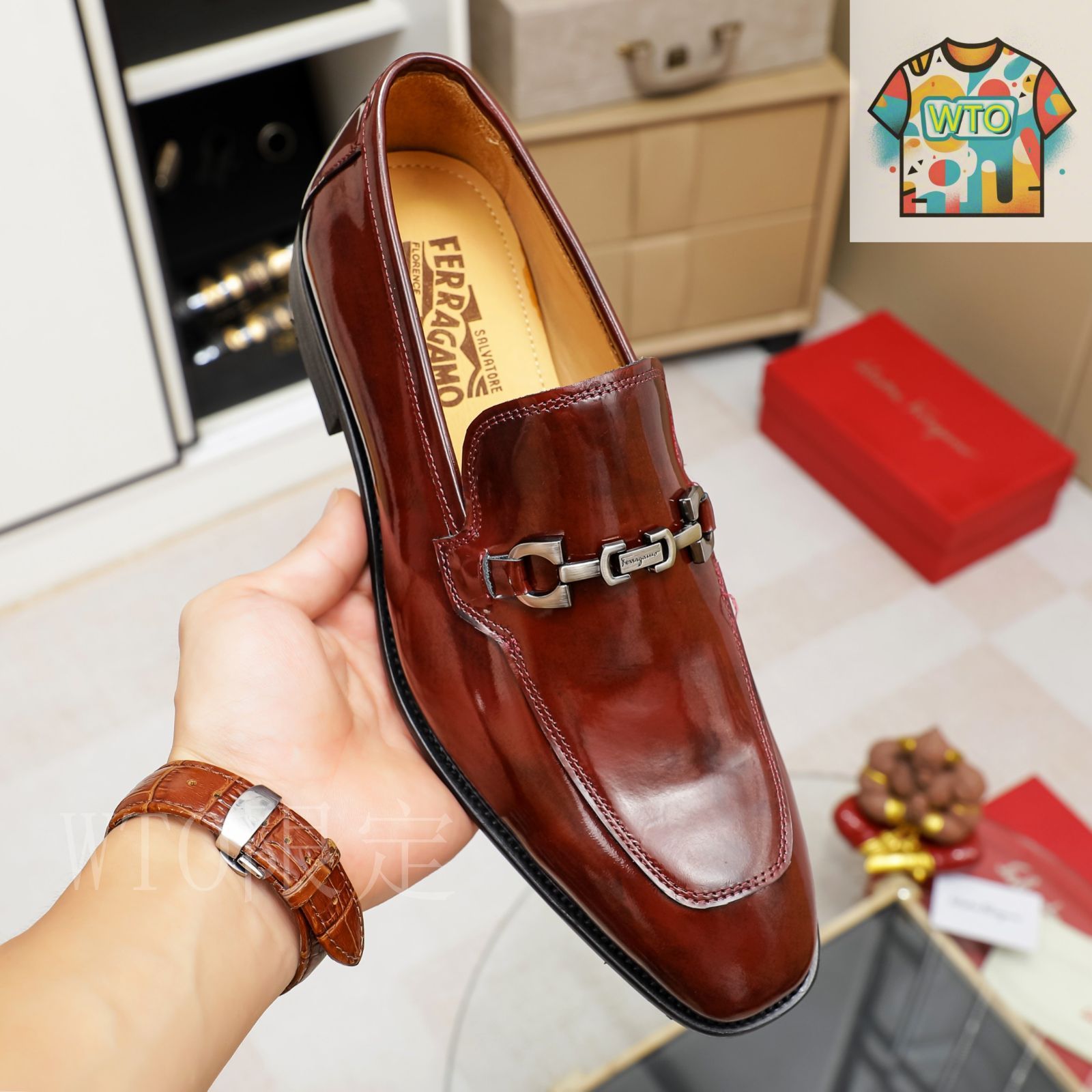 フェラガモ ビジネスシューズ Ferragamo フェラガモ メンズ ビジネス シューズ18-ZY17 - メルカリ