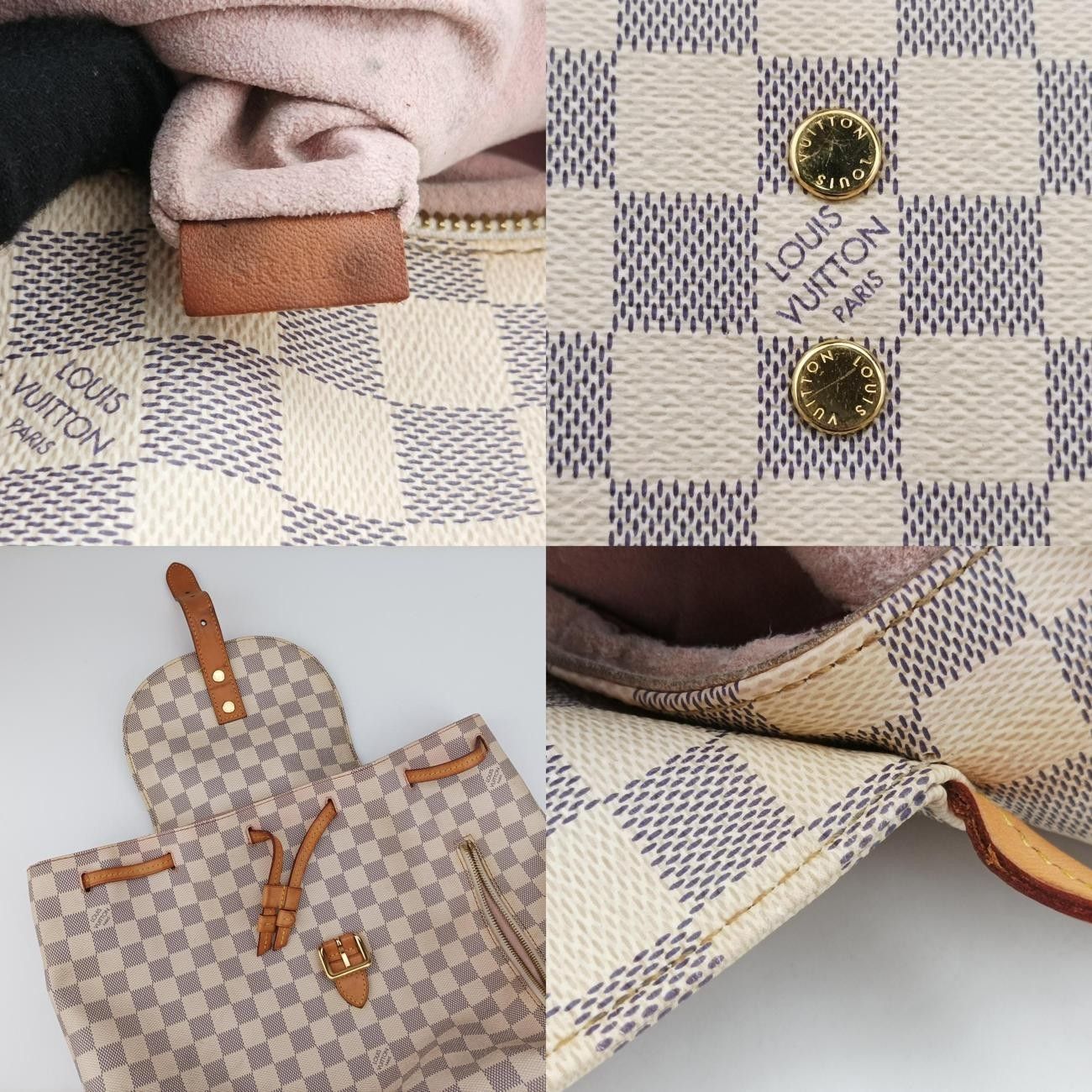 VuittonスペロンアズールダミエキャンバスN41578SR4126