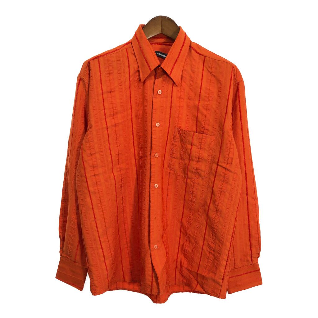 DOLCE & GABBANA 長袖シャツ オレンジ DOLCE & GABBANA 長袖シャツ オレンジ