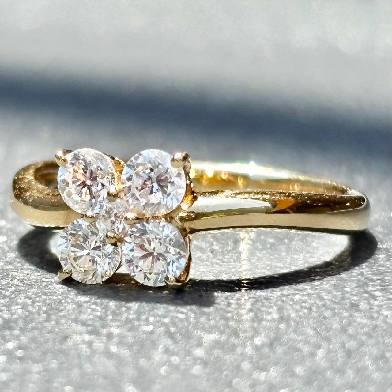 ツツミ指輪6.5号 TSUTSUMI 金リング ダイヤモンド付き TSUTSUMI(ツツミ) ⁄ K18イエロー