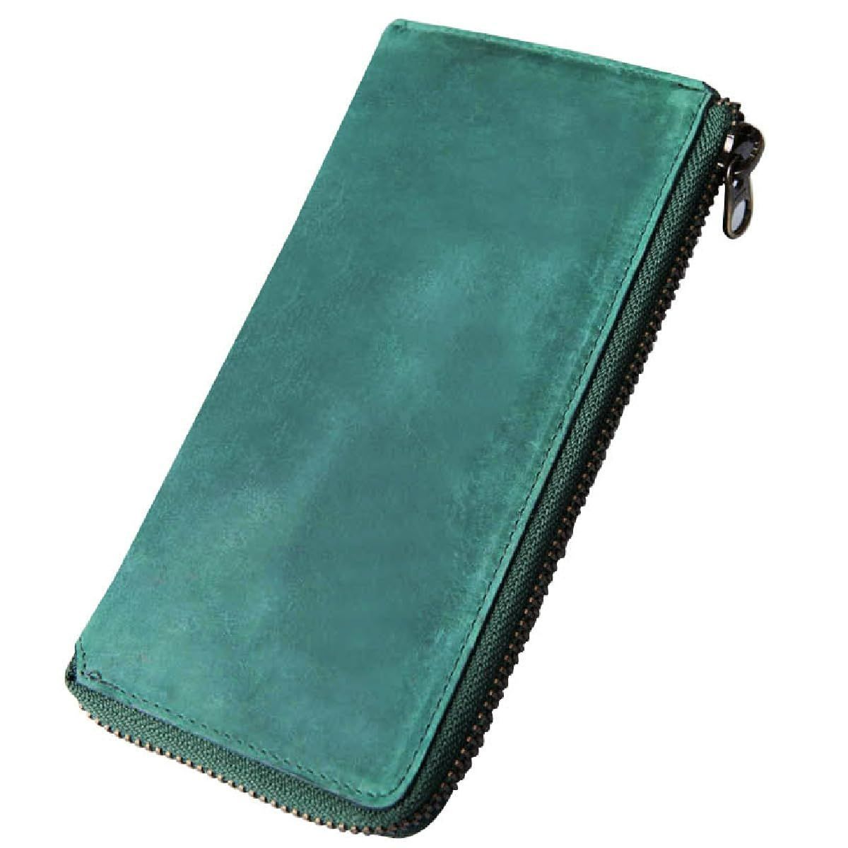 Dark green [JAPAN FACTORY] 財布 小さい長財布 TIDY SLIM