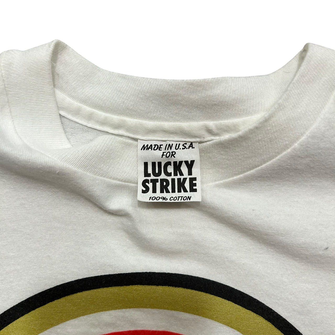 90s LUCKY STRIKE デビル ビリヤード ボックスロゴ　USA製 DEAD STOCK 90s L.S./M.F.T. LUCKY STRIKE MEANS FINE TOBACCO