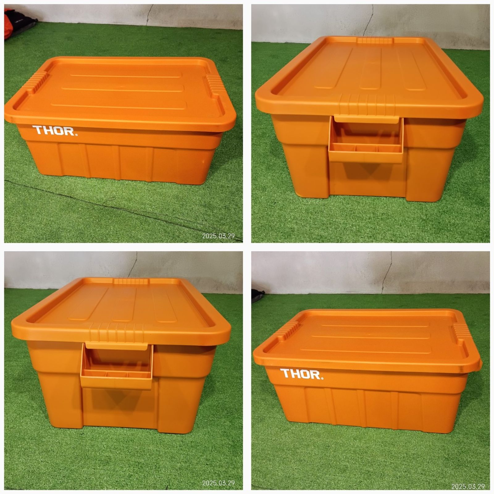 アウトドア THOR(ソー) ラージトート ウィズ リッド 53L DC(オレンジ 