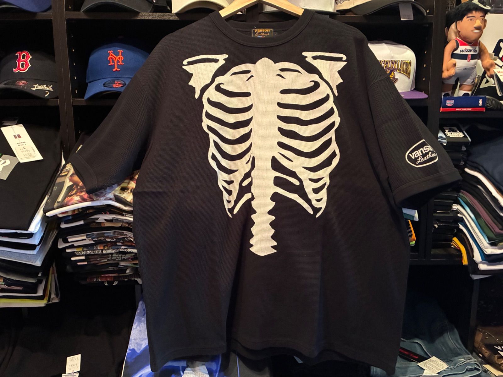 VANSON バンソン Tシャツ BONE THERMAL S/S Tee 半袖 サーマル 