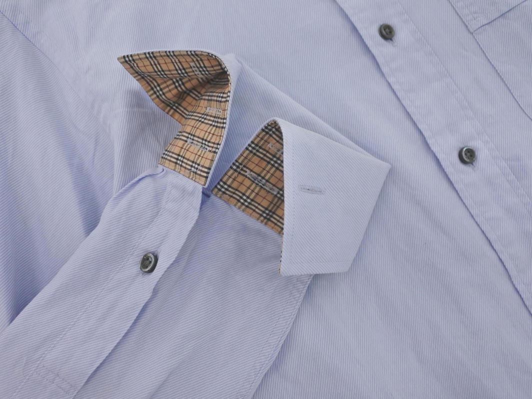 BURBERRY 半袖チェックシャツ ホワイト・グレー・ブラック BURBERRY