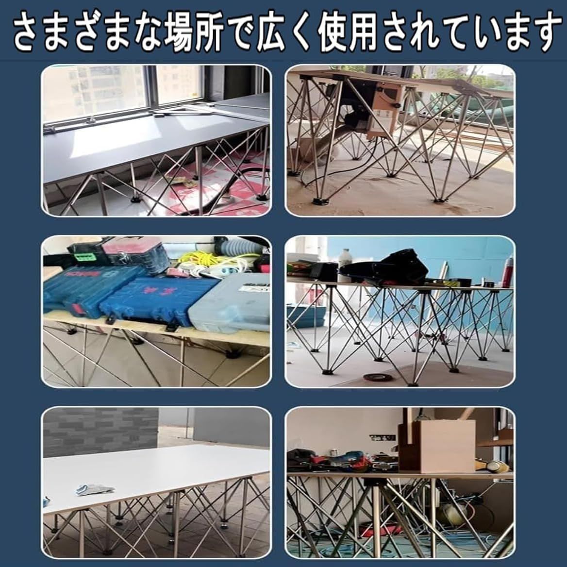 作業台 折りたたみ 伸縮式 スパイダーレッグ ワークベンチ 1500kg超耐荷重ステンレス鋼 拡張 折りたたみスタンド 作業台 ワークテーブル DIY|日曜大工|切断作業対応 デスクブラケット キャリーバッグ付き 12本脚