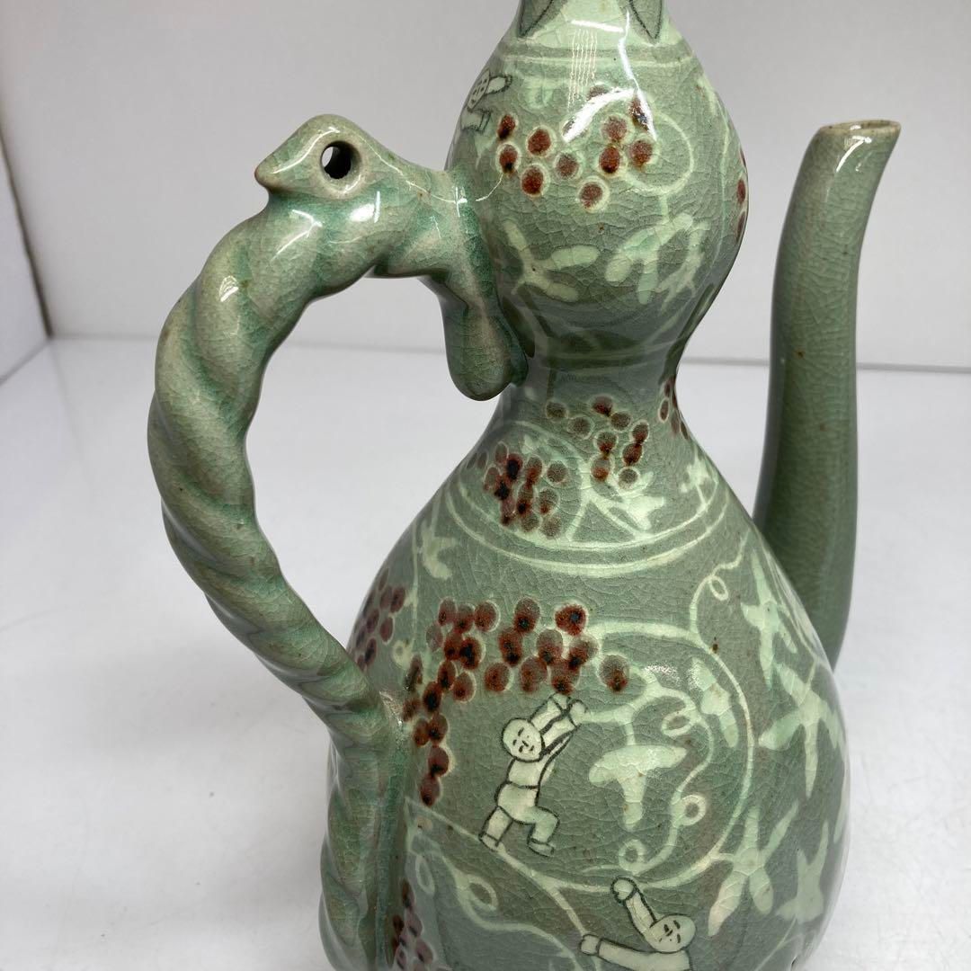 柳海剛 水注 高さ27.5㎝ 東Y5-1012④ 柳 海剛 作・高麗青磁