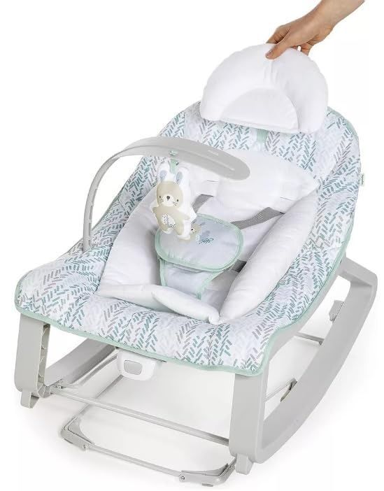 商品 インジェニュイティ ingenuity キープコージー 3in1バウンサー＆ロッキングシート スプルース ０ヶ月 ベビージム ベビーマット プレイジム 布おもちゃ ブルー 12637 STEELWINDOWSANDDOORS_COM