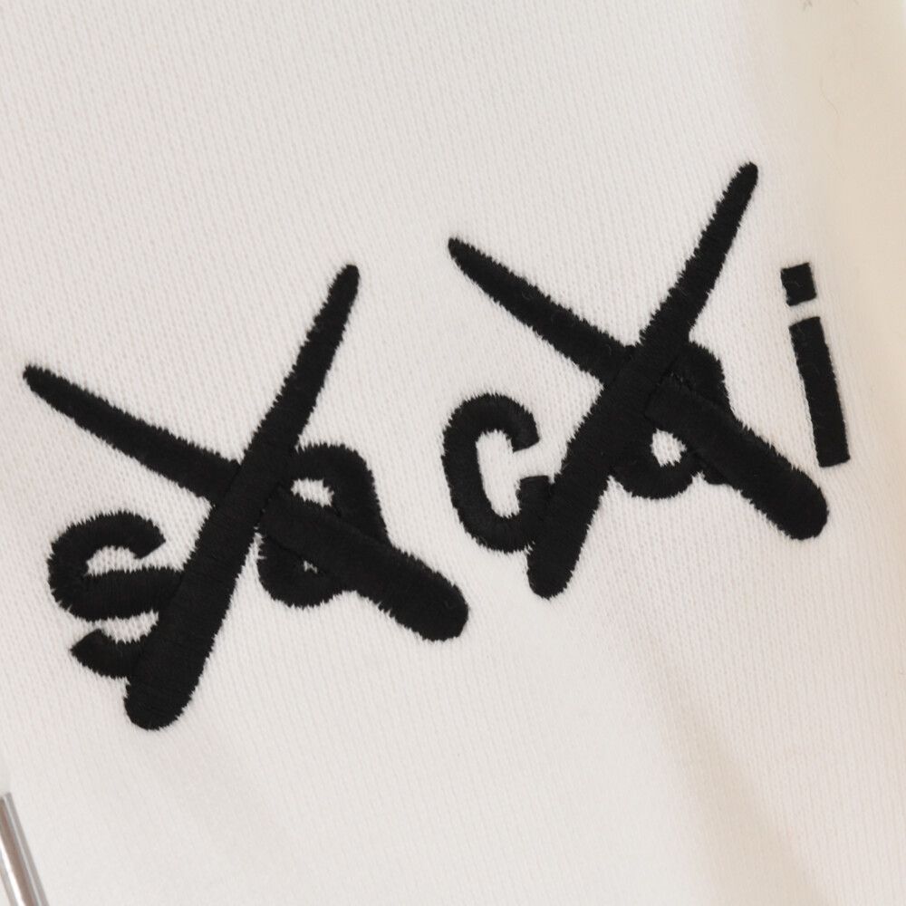 Sacai (サカイ) 21AW×KAWS Embroidery Hoodie カウズロゴエンブロイ