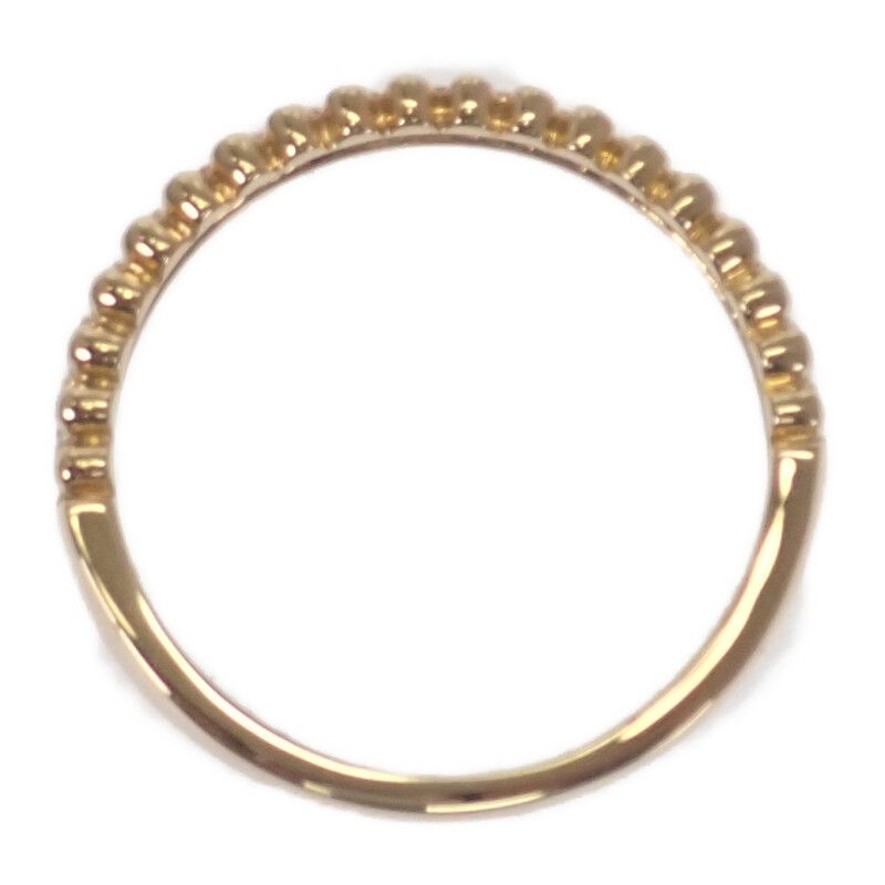 デザインジュエリー ハーフ リング 指輪 K18YG イエローゴールド 12号  