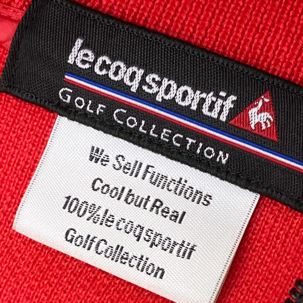 サイズ：M LECOQ GOLF ルコックゴルフ 中綿切替 ニット ジップ