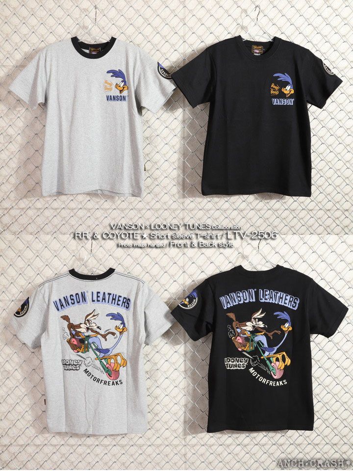 VANSON ルーニー・テューンズ コラボ 半袖Tシャツ LTV-2506 VANSON ルーニー・テューンズ コラボ 半袖Tシャツ LTV-2506