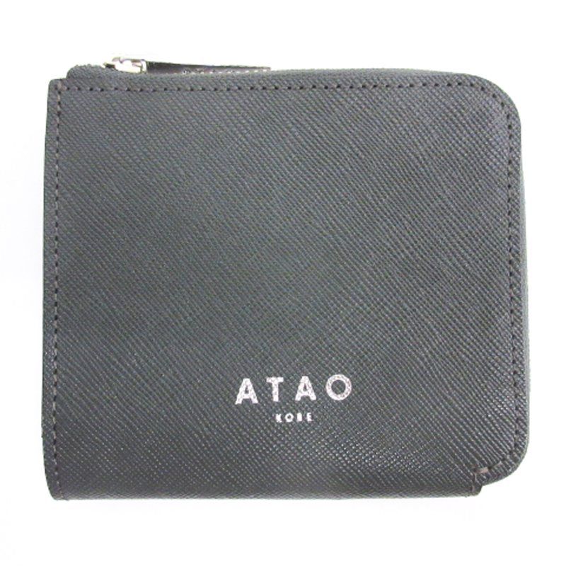 アタオ ATAO チェス コンパクト財布 L字ファスナー グレー アタオ ATAO チェス コンパクト財布 L字ファスナー グレー - メルカリ