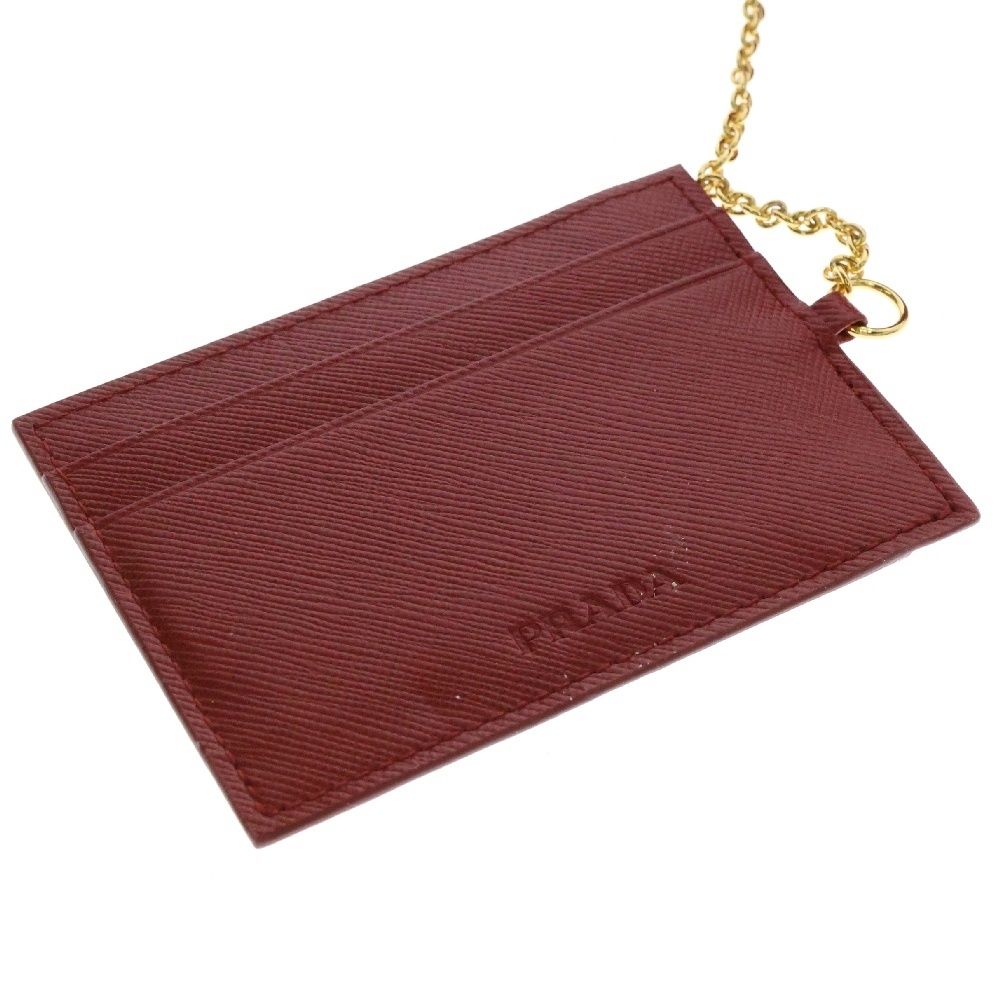 美品✨【鑑定済】プラダ｜長財布｜サフィアーノ｜リボン｜レッド｜ゴールドメタルロゴ PRADA(プラダ) サフィアーノ ロゴ リボンモチーフ レザーロング