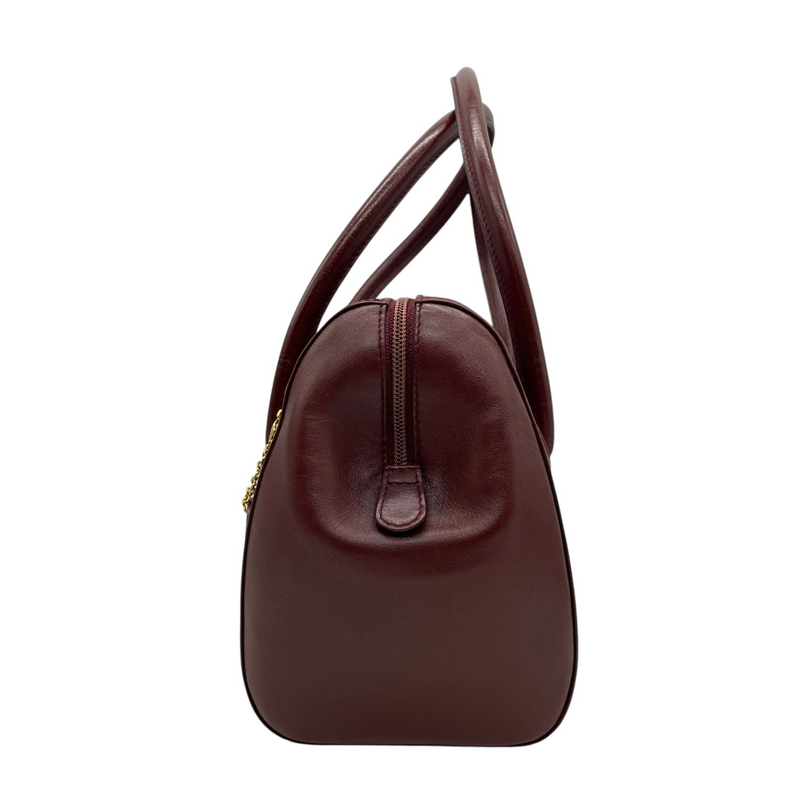 ✨美品✨カルティエ マストライン ハンドバッグ ブラック×ゴールド金具