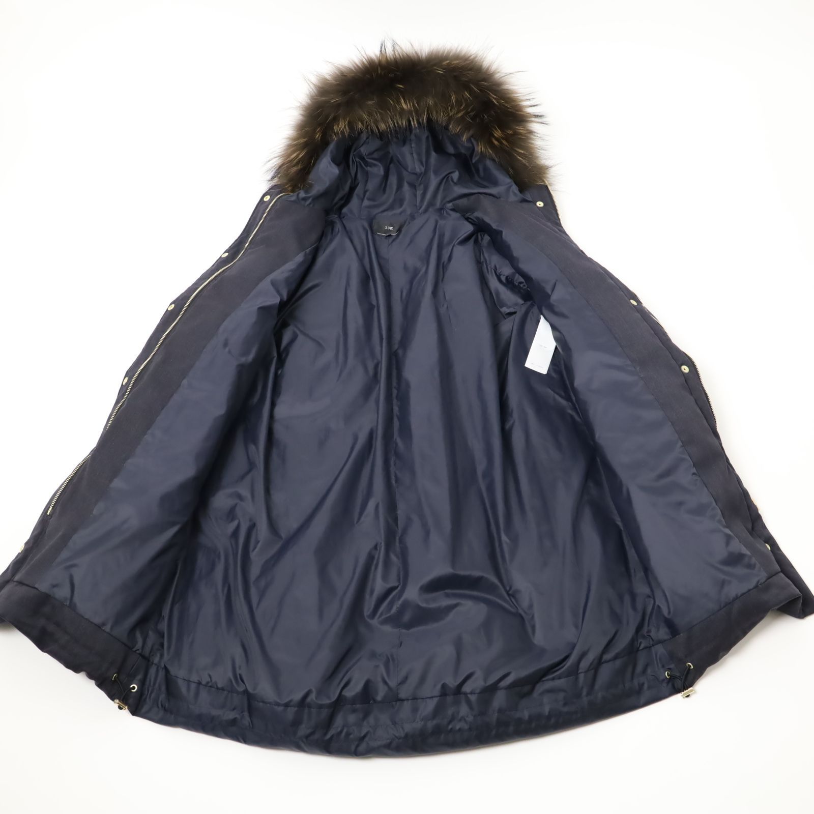 新品 23区 TWツイル ロング ダウンコート ニジュウサンク【撥水加工 