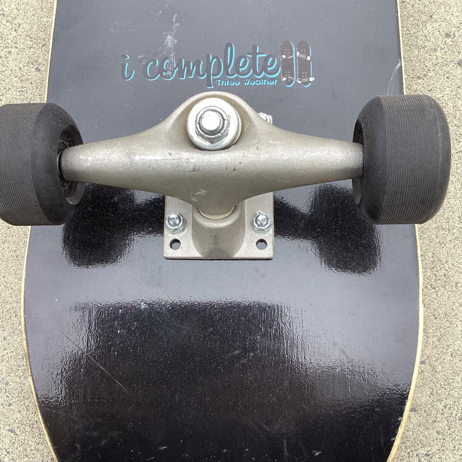 USED] COMPLETE THREE WEATHER BLACK 8.0 inch deckデッキ