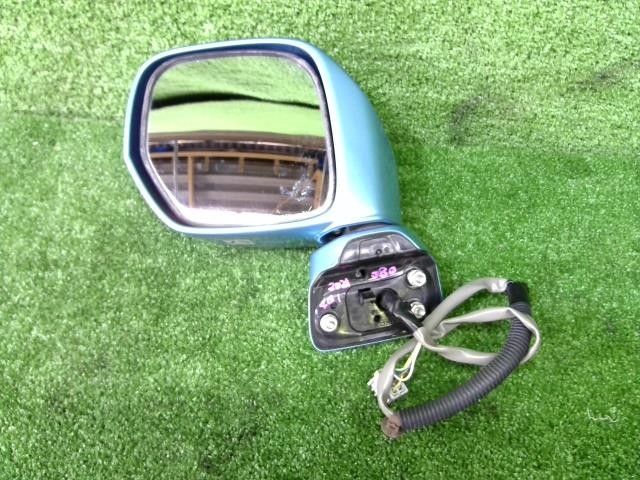 ゼスト DBA-JE1 JE2 左 ドアミラー サイドミラー P07A B511M 水色 青