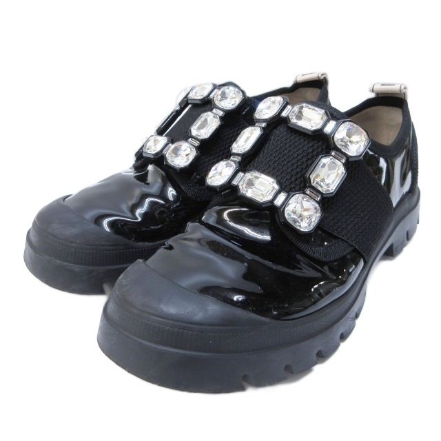 未使用】ロジェヴィヴィエ バックル ビジュー クリスタル パンプス