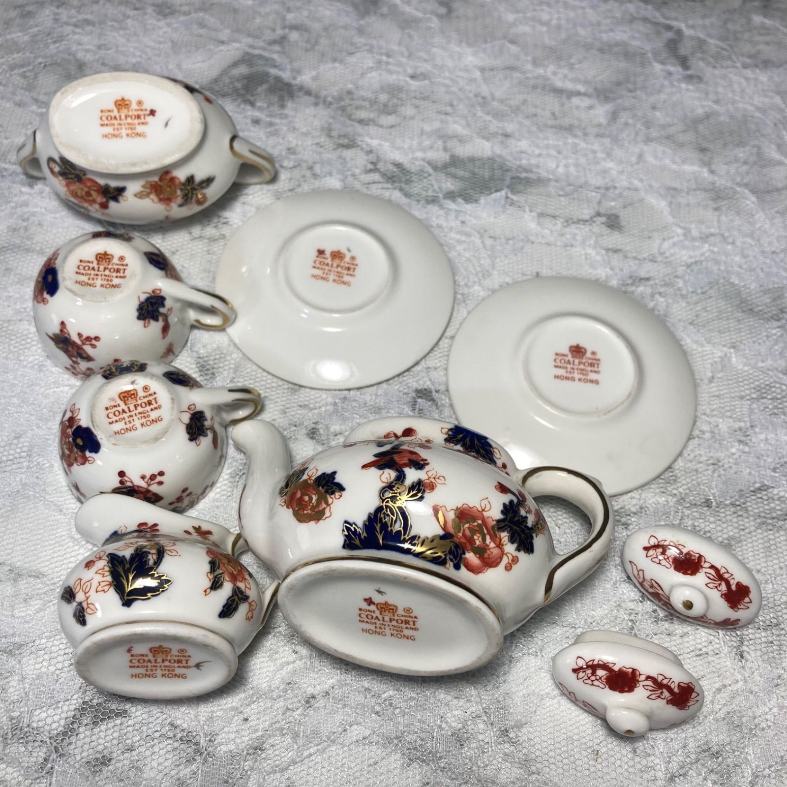 コールポート ホンコン　ミニチュア　ティーセット コールポート ホンコン ミニチュア ティーセット - メルカリ