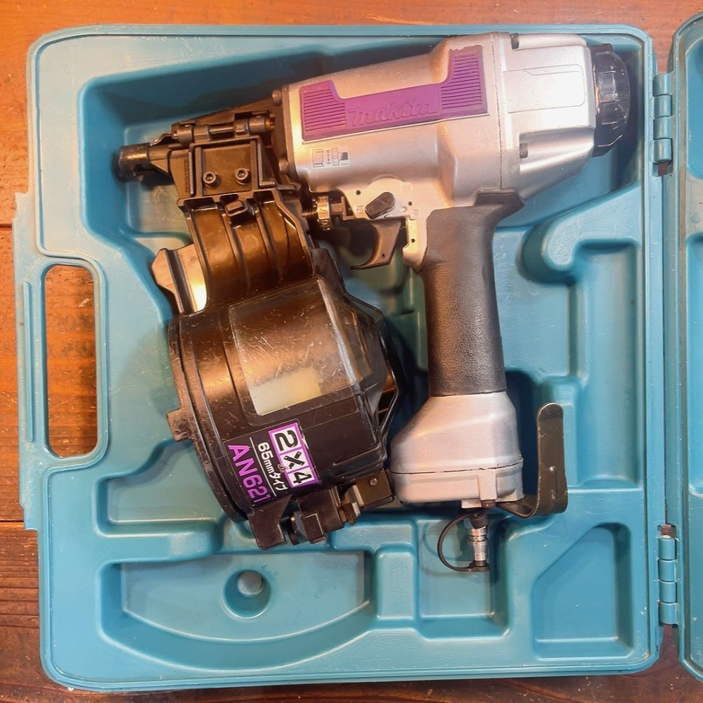 7日保証・整備済】消耗部品多数交換♪マキタ 常圧 65mm 釘打ち機