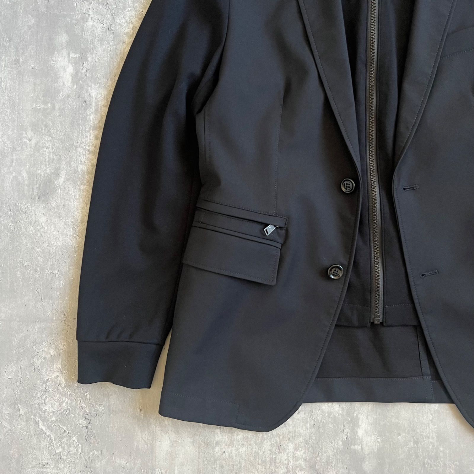 HUGO BOSS ヒューゴボス 2WAY テーラードジャケット 取外しフーディー 